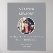 In Loving Memory with Photo | Personali Poster (Vorne)