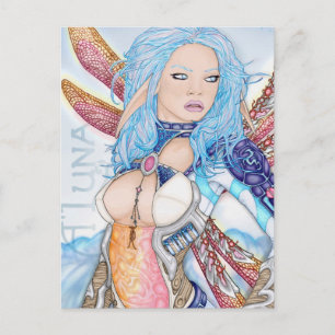 In Luna "Fae Maiden" Postkarte