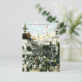 In Luna Park, Coney Island, New York Postkarte (Stehend Vorderseite)