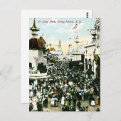 In Luna Park, Coney Island, New York Postkarte (Vorne/Hinten)