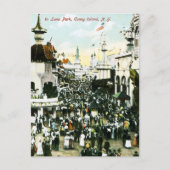 In Luna Park, Coney Island, New York Postkarte (Vorderseite)