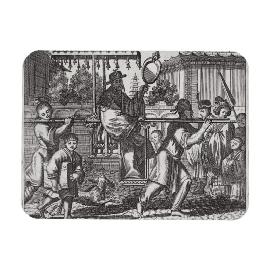 In Mandarin in a Sedan Fleisch, Illustration from Magnet (Horizontal)