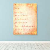 In Mandarine Christliche Frucht des Geistes Leinwanddruck (Insitu (Holzboden))