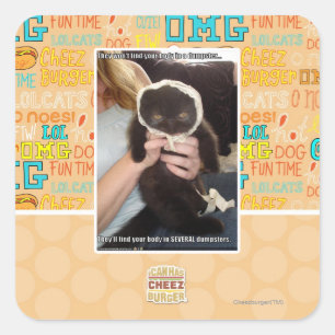 in mehreren Dumpings Quadratischer Aufkleber