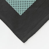 In mehrfarbigen Farben Patchwork rustikales Muster Fleecedecke (Ecke)