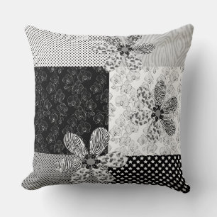 In mehrfarbigen Farben Patchwork rustikales Muster Kissen
