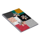 In mehrfarbigen Farben Patchwork rustikales Muster Notizblock (Rechte Seite)