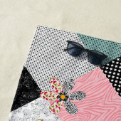 In mehrfarbigen Farben Patchwork rustikales Muster Strandtuch (Beispiel)