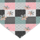 In mehrfarbigen Farben Patchwork rustikales Muster Tischdecke (Schrägansicht)