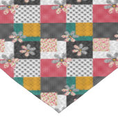 In mehrfarbigen Farben Patchwork rustikales Muster Tischdecke (Schrägansicht)