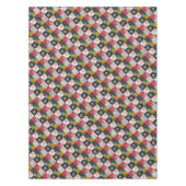 In mehrfarbigen Farben Patchwork rustikales Muster Tischdecke (Vorderseite)