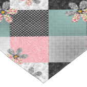 In mehrfarbigen Farben Patchwork rustikales Muster Tischdecke (Schrägansicht)