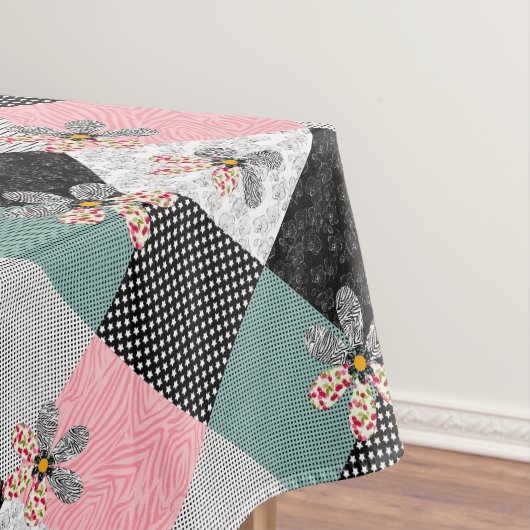 In mehrfarbigen Farben Patchwork rustikales Muster Tischdecke (Beispiel)