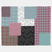 In mehrfarbigen Patchworktönen Fleecedecke (Vorderseite (Horizontal))