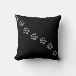 In mein Herz getreten | Hundepfotenabdruck-Hundema Kissen