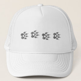 In mein Herz getreten | Hundepfotenabdrücke Dog Ma Truckerkappe