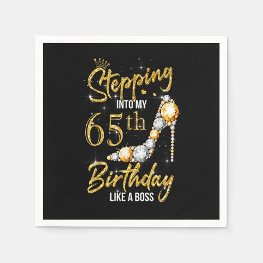 In meine 65. Geburtstagsfrauen 65 Serviette (Vorderseite)
