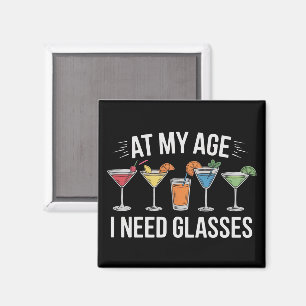 In meinem Alter brauche ich eine Brille Lustiger W Magnet
