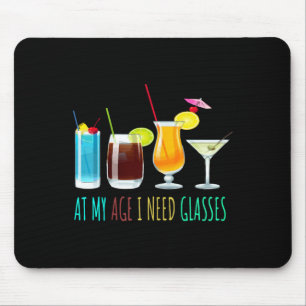 In meinem Alter brauche ich Gels Lustiger Sarkasmu Mousepad
