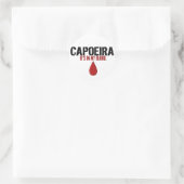 In meinem Blut CAPOEIRA Runder Aufkleber (Tasche)