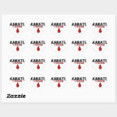 In meinem Blut KARATE Runder Aufkleber (Blatt)