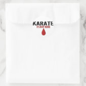 In meinem Blut KARATE Runder Aufkleber (Tasche)