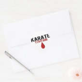 In meinem Blut KARATE Runder Aufkleber (Umschlag)