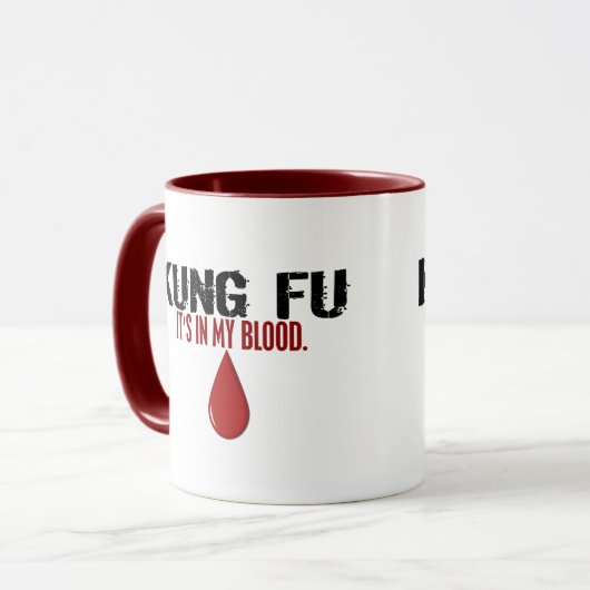 In meinem Blut KUNG FU Tasse (Vorderseite Links)