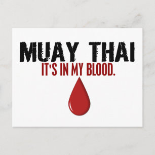 In meinem Blut MUAY THAI Postkarte