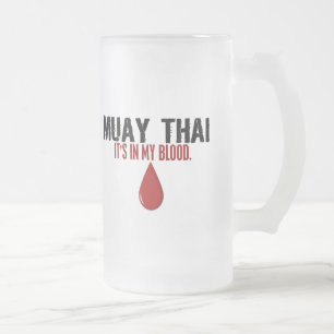 In meinem Blut MUAY THAILÄNDISCHEN Mattglas Bierglas