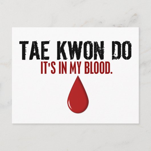 In meinem Blut TAE KWON DO Postkarte (Vorderseite)