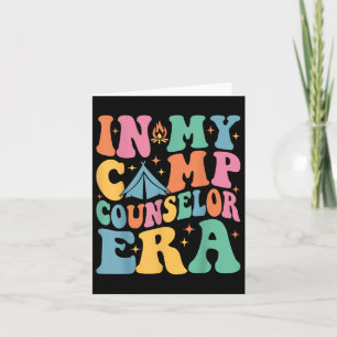 In meinem Camp Counselor Era Groovy Summer Camp Co Karte
