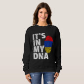 In meinem DNA-armenischen Armenien-Flaggenstaat Sweatshirt (Vorne ganz)