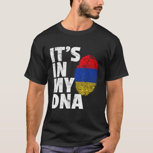 In meinem DNA-armenischen Armenien-Flaggenstaat T-Shirt (Vorderseite)