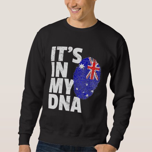 In meinem DNA-Australien Flaggenstaat stolze Natio Sweatshirt (Vorderseite)