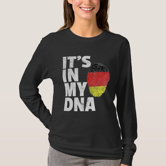 In meinem DNA Deutschland Flaggenstaat National C T-Shirt (Vorderseite)