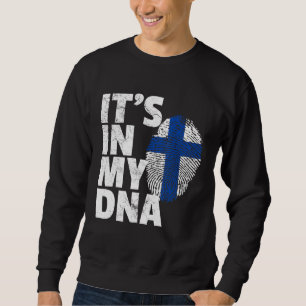 In meinem DNA-Finnland Flaggenland Sweatshirt