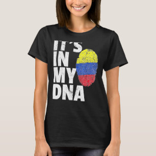 In meinem DNA-kolumbianischen Flaggenstaat ist sei T-Shirt