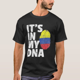 In meinem DNA-kolumbianischen Flaggenstaat ist sei T-Shirt