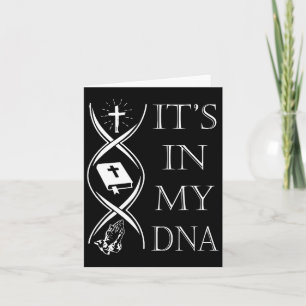 In meinem DNA-Vertrauen Gott Jesus Christlichen Gl Karte