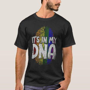 In meinem DNS-Regenbogenflag Fingerprint-Gay Pride T-Shirt
