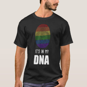 In meinem DNS-Regenbogenflag Fingerprint-Gay Pride T-Shirt