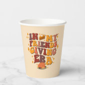 In meinem freundschaftlichen Zeitalter Retro Pappbecher (Rückseite)