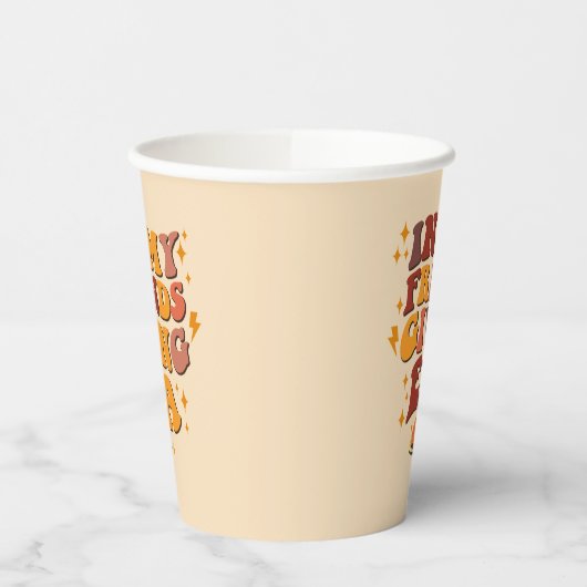 In meinem freundschaftlichen Zeitalter Retro Pappbecher (Links)