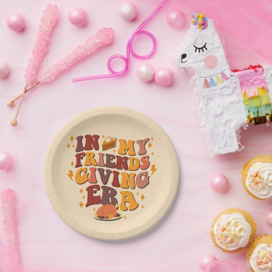 In meinem freundschaftlichen Zeitalter Retro Pappteller (Party)