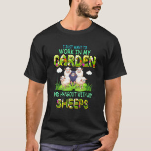 In meinem Garten arbeiten und mit Schafzüchter abh T-Shirt