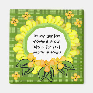 In meinem Garten… Magnet-Quadrat Magnet