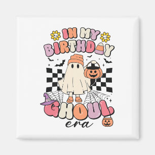 In meinem Geburtstag Ghoul Era Retro Groovy Hallow Magnet