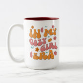 In meinem gemütlichen Mädchenalter Retro Groovy St Zweifarbige Tasse (Links)
