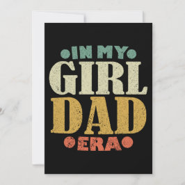 In meinem Girl-Vater Ära Vintager Vater-Tag Funny Einladung
